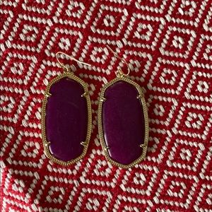 Kendra Scott Earrings - Purple/Maroon Color